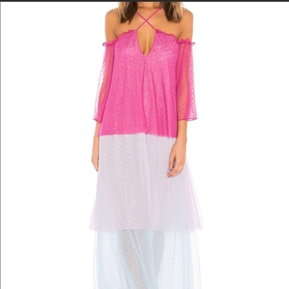 House of Harlow 1960 x Revolve Frida Tiered Maxi Size Small - Picture 1 of 7